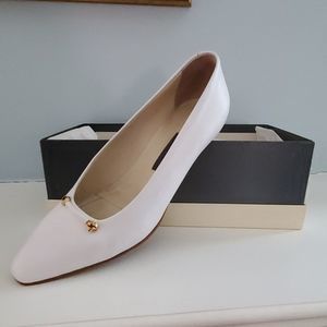 Bally Juniper Authentic White Gold Ladies Pump Shoe 7.5M